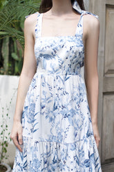 Lizakosht New Summer Dress One Word Neck Suspender Strapless Sleeveless Women'S Dress Holiday Casual Sexy Slim White Printed Dress